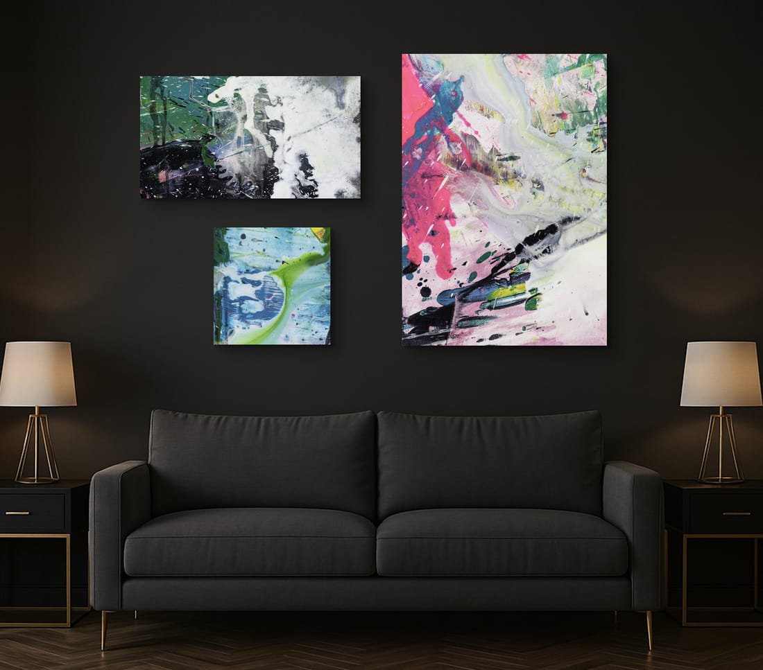 Abstrakte Kunstdrucke Variationen von Bild 1555