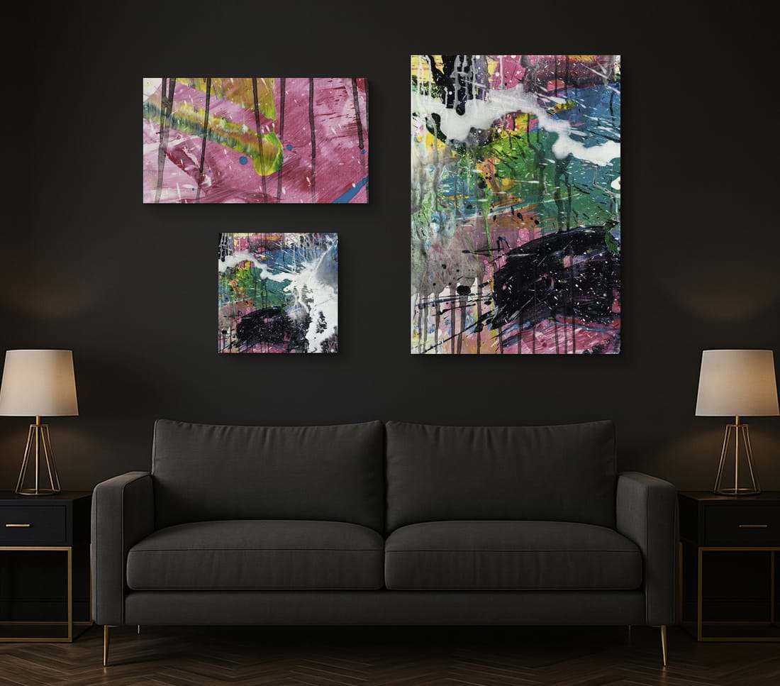 Abstrakte Kunstdrucke Variationen von Bild 1555