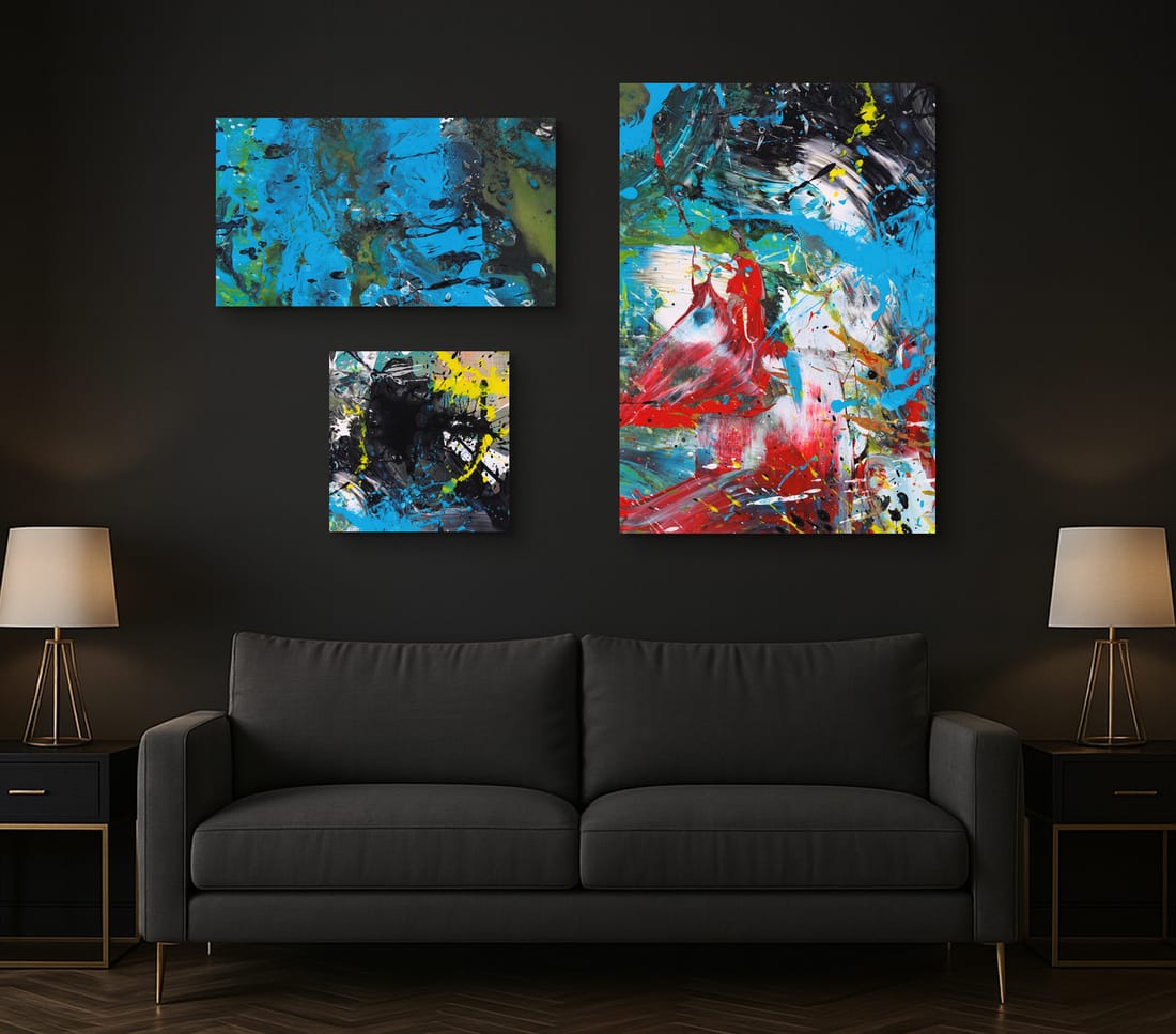 Abstrakte Kunstdrucke Variationen von Bild 1582