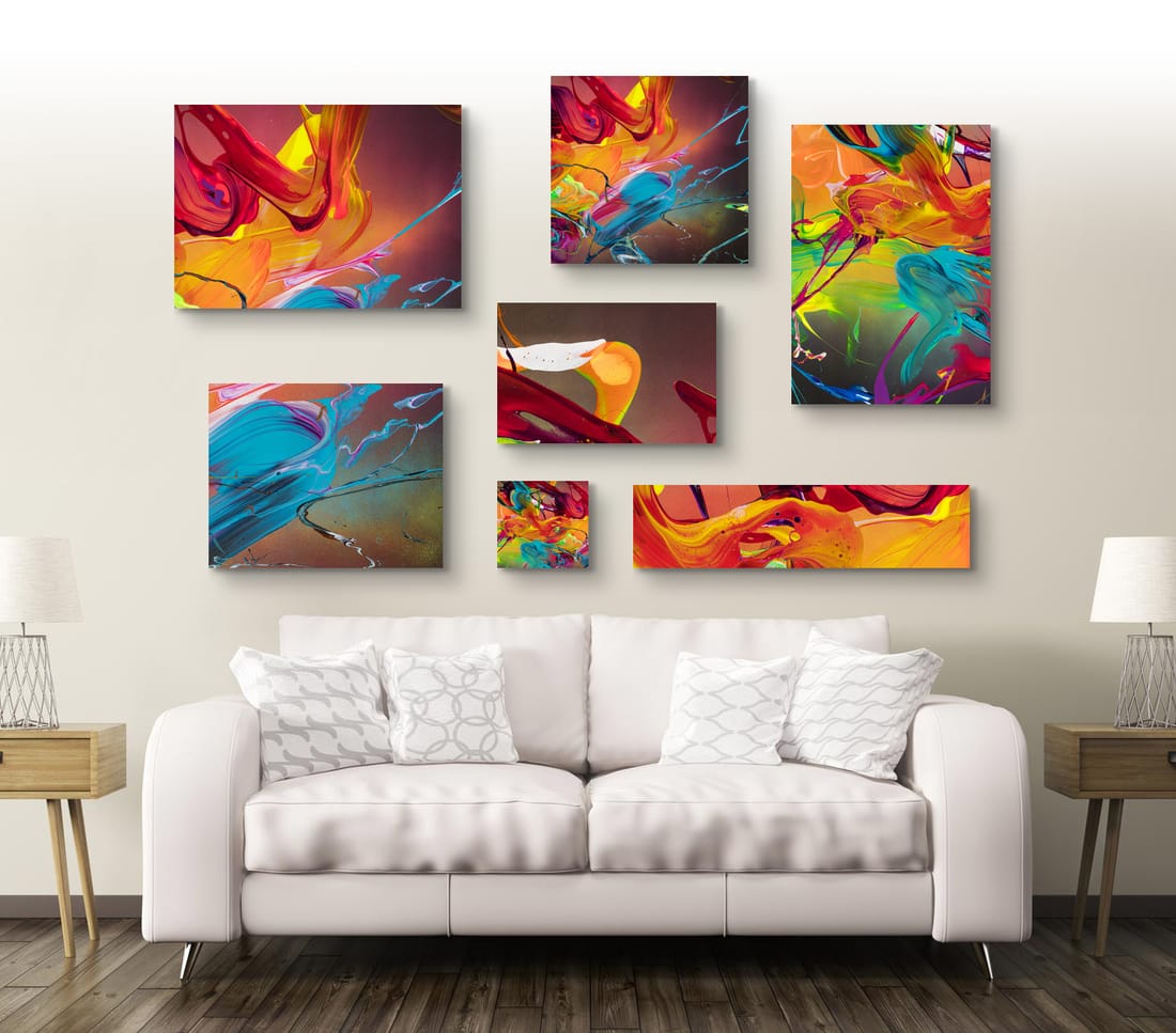 Kunstdrucke auf Leinwand vom original Gemälde Nr. 2000