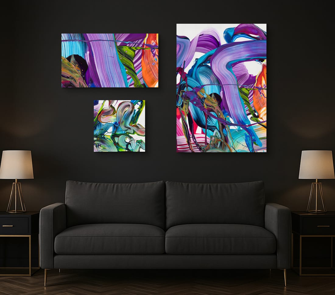 Abstrakte Kunstdrucke Variationen von Bild 2010