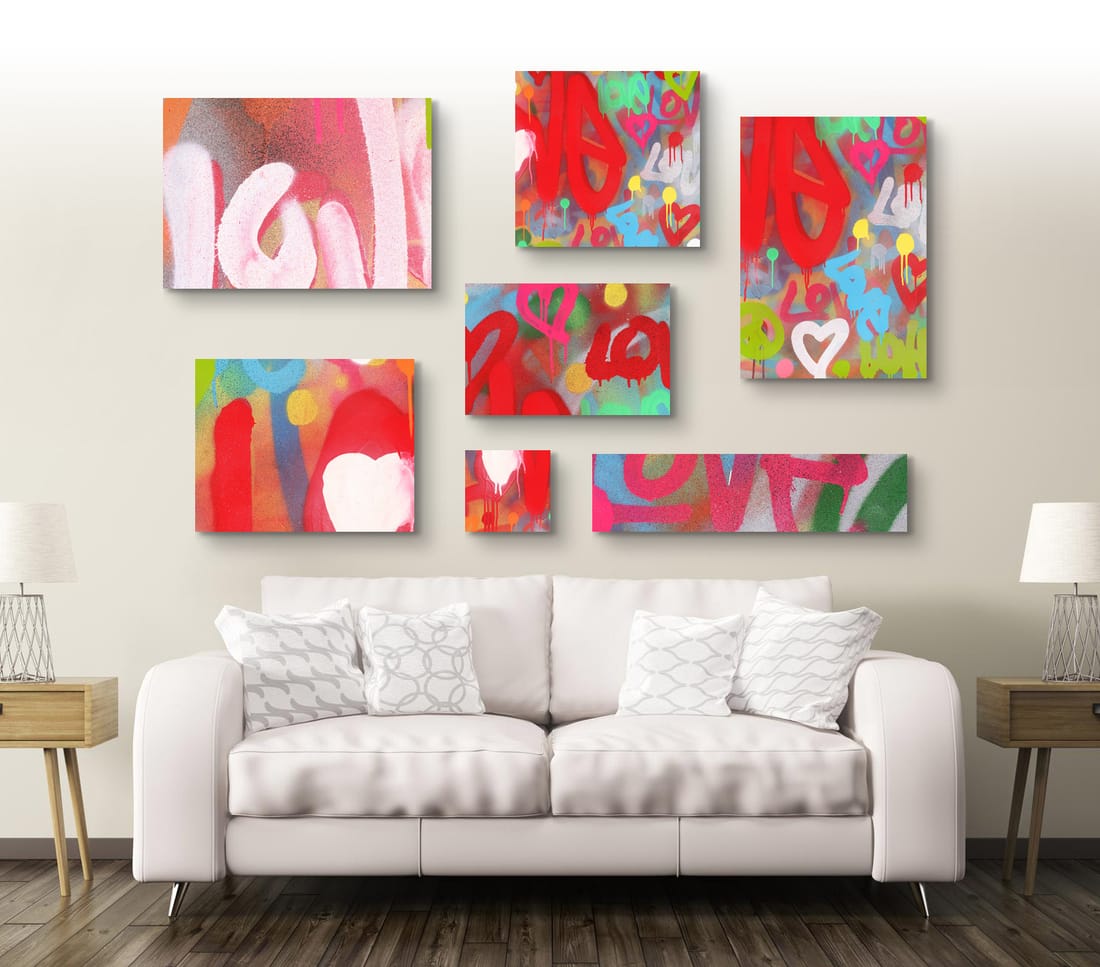 Abstrakte Kunstdrucke Variationen von Bild 473