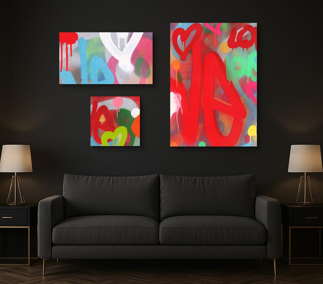 Abstrakte Kunstdrucke Variationen von Bild 473