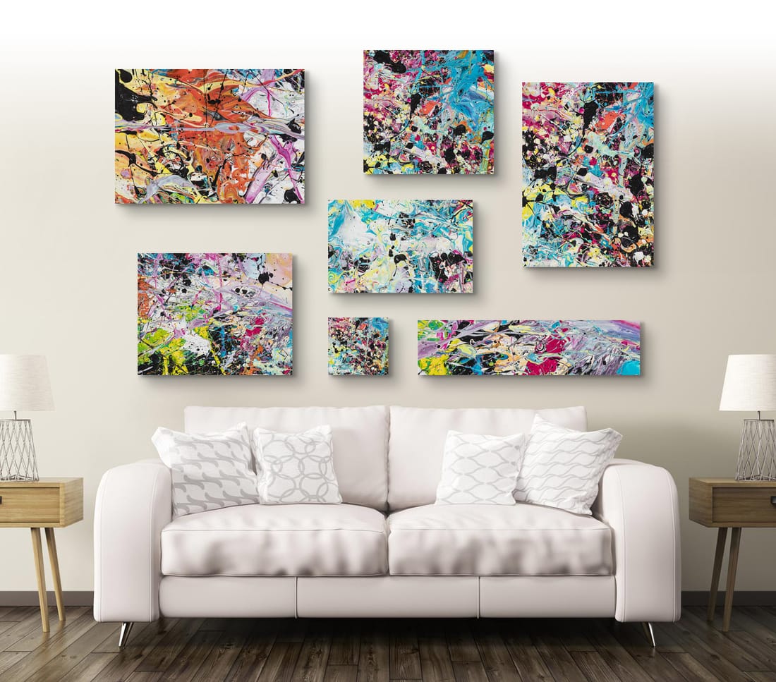 Kunstdrucke auf Leinwand vom original Gemälde Nr. 909