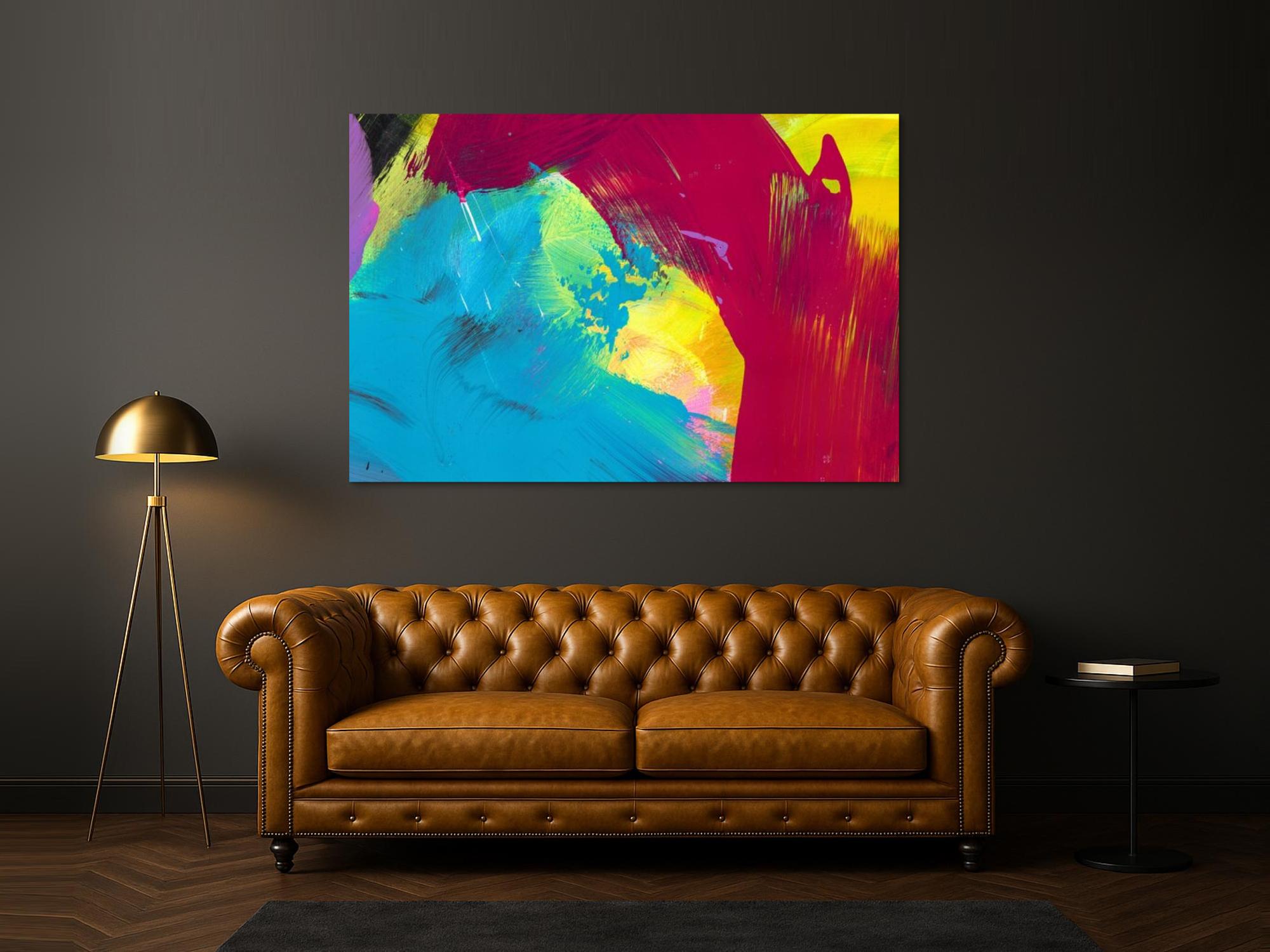 Kunstdruck abstraktes Bild 180x120cm auf Leinwand