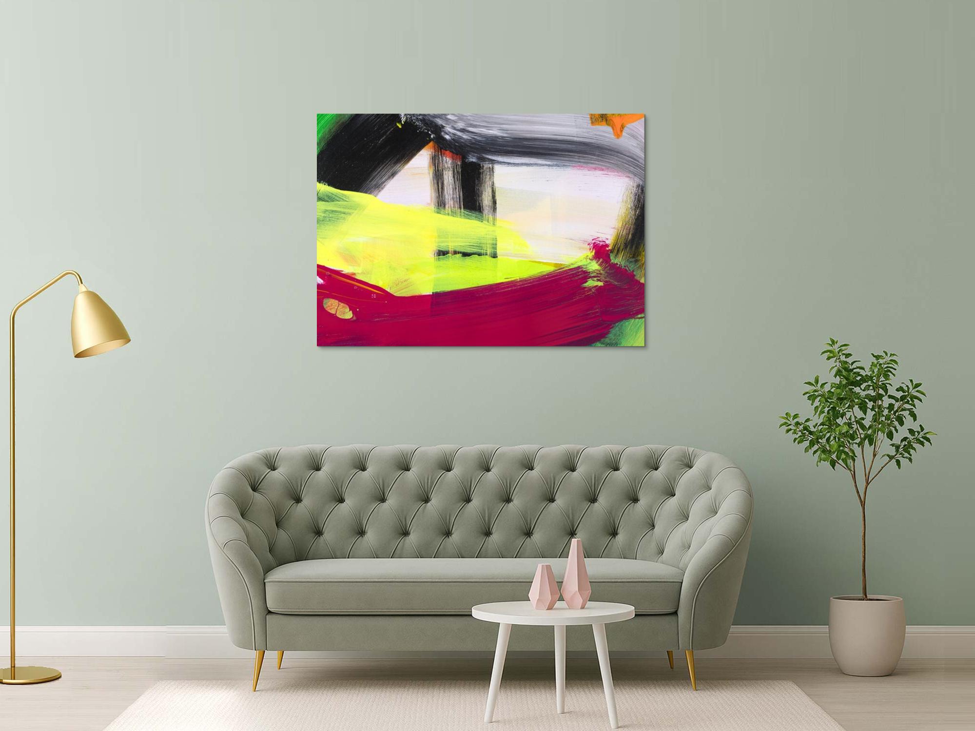 Kunstdruck abstraktes Bild 140x100cm auf Leinwand