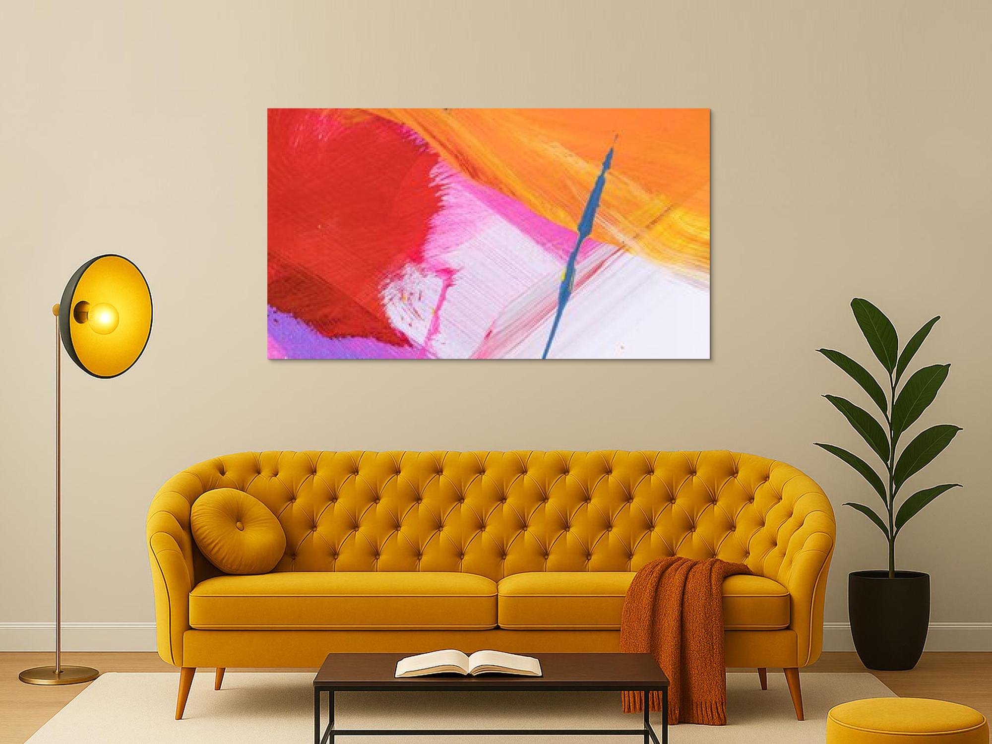 Kunstdruck abstraktes Bild 159x90cm auf Leinwand