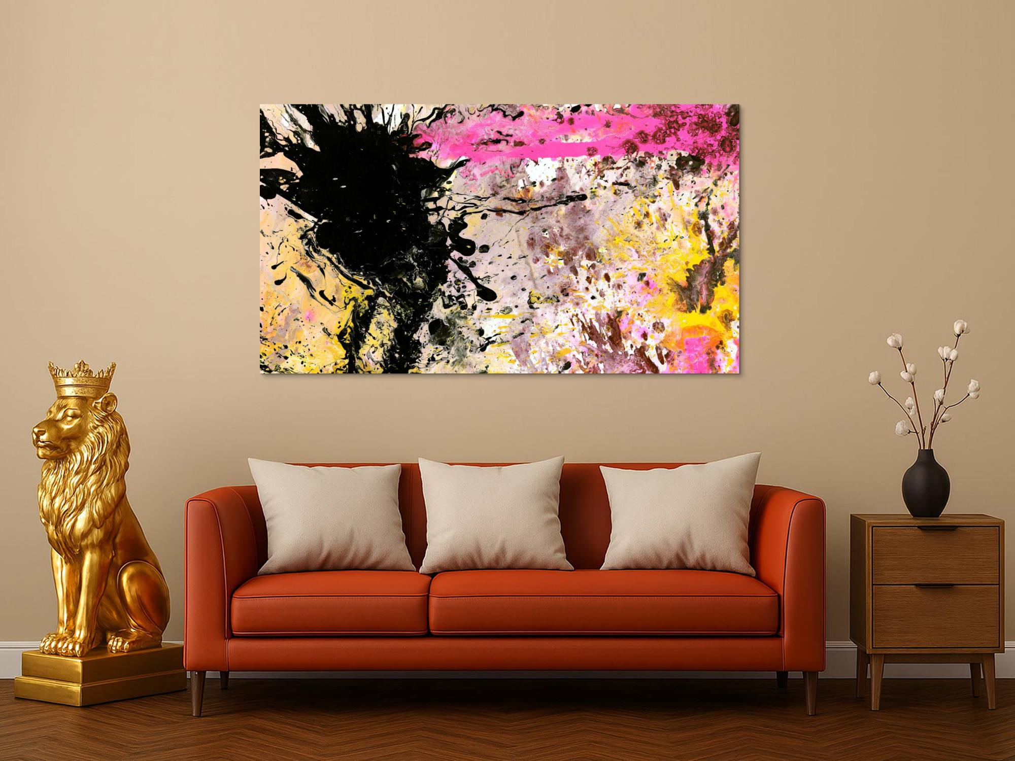 Kunstdruck abstraktes Bild 160x90cm auf Leinwand