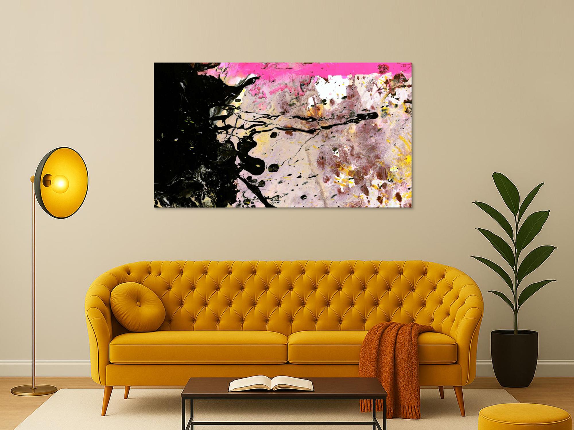 Kunstdruck abstraktes Bild 160x90cm auf Leinwand