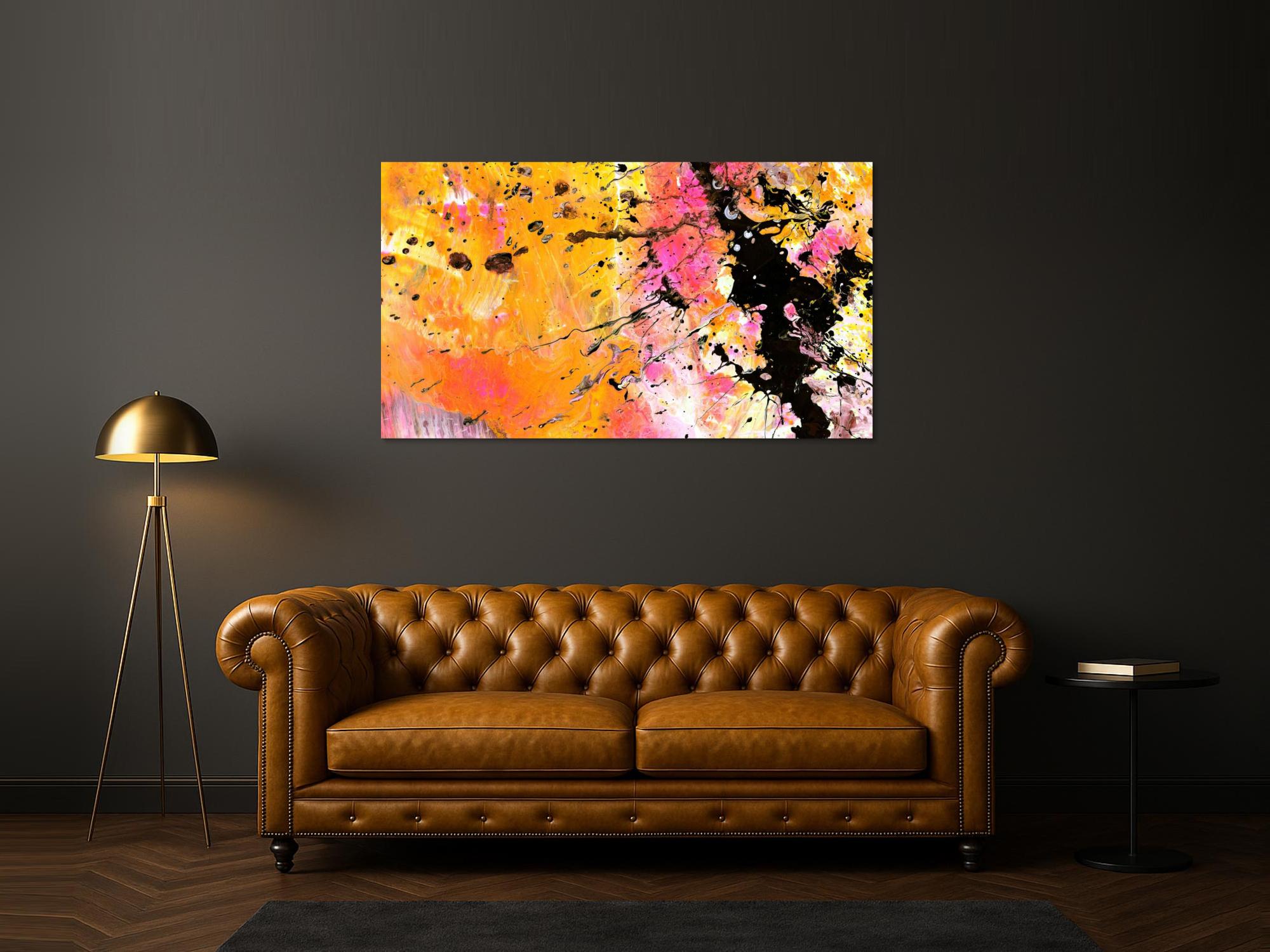 Kunstdruck abstraktes Bild 160x90cm auf Leinwand