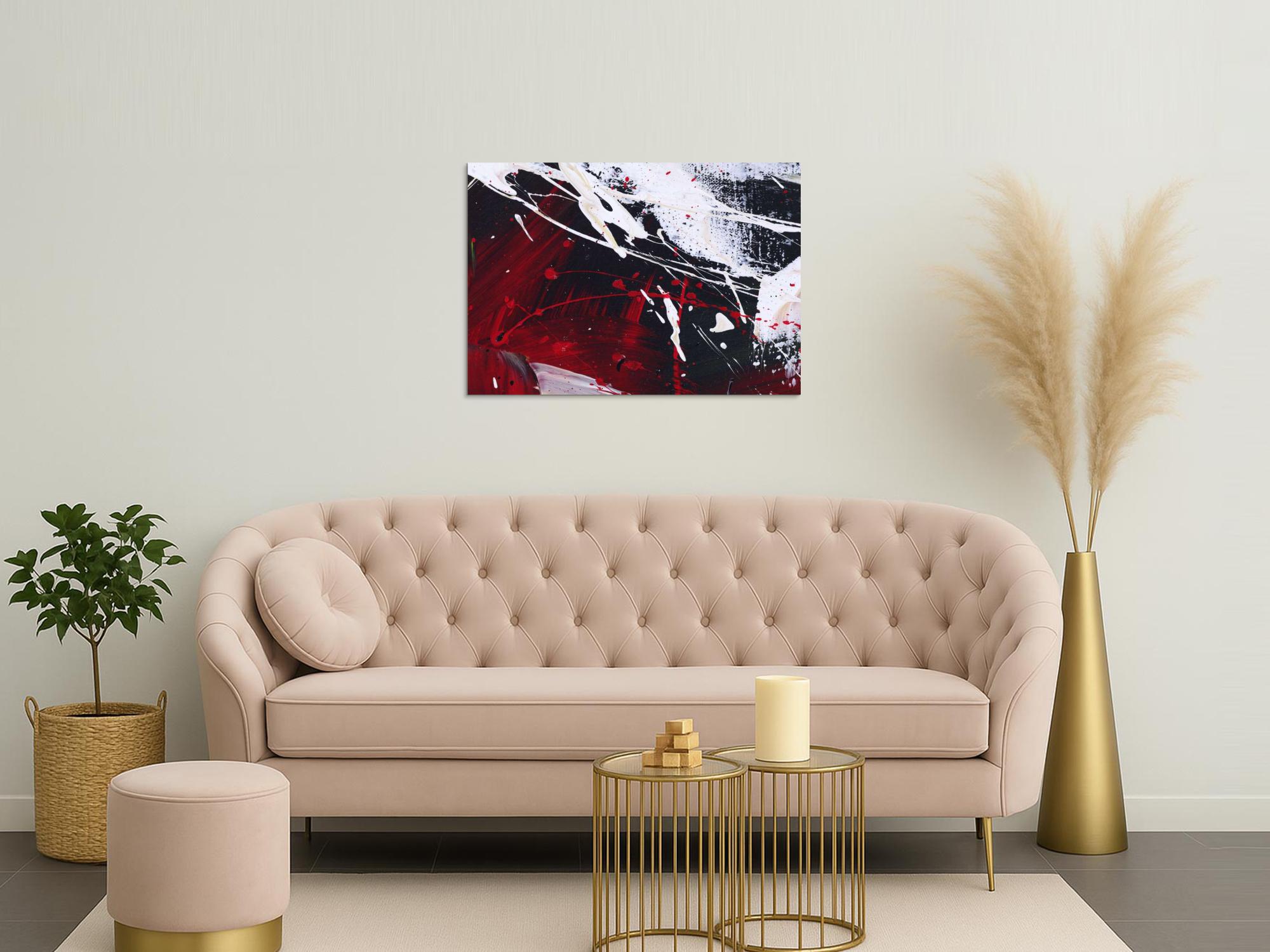 Kunstdruck abstraktes Bild 100x70cm auf Leinwand