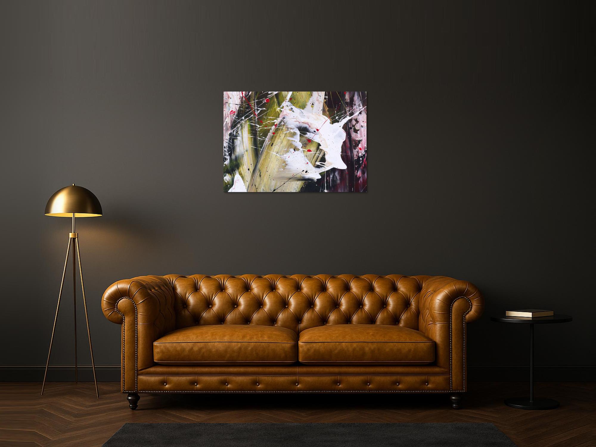 Kunstdruck abstraktes Bild 100x70cm auf Leinwand