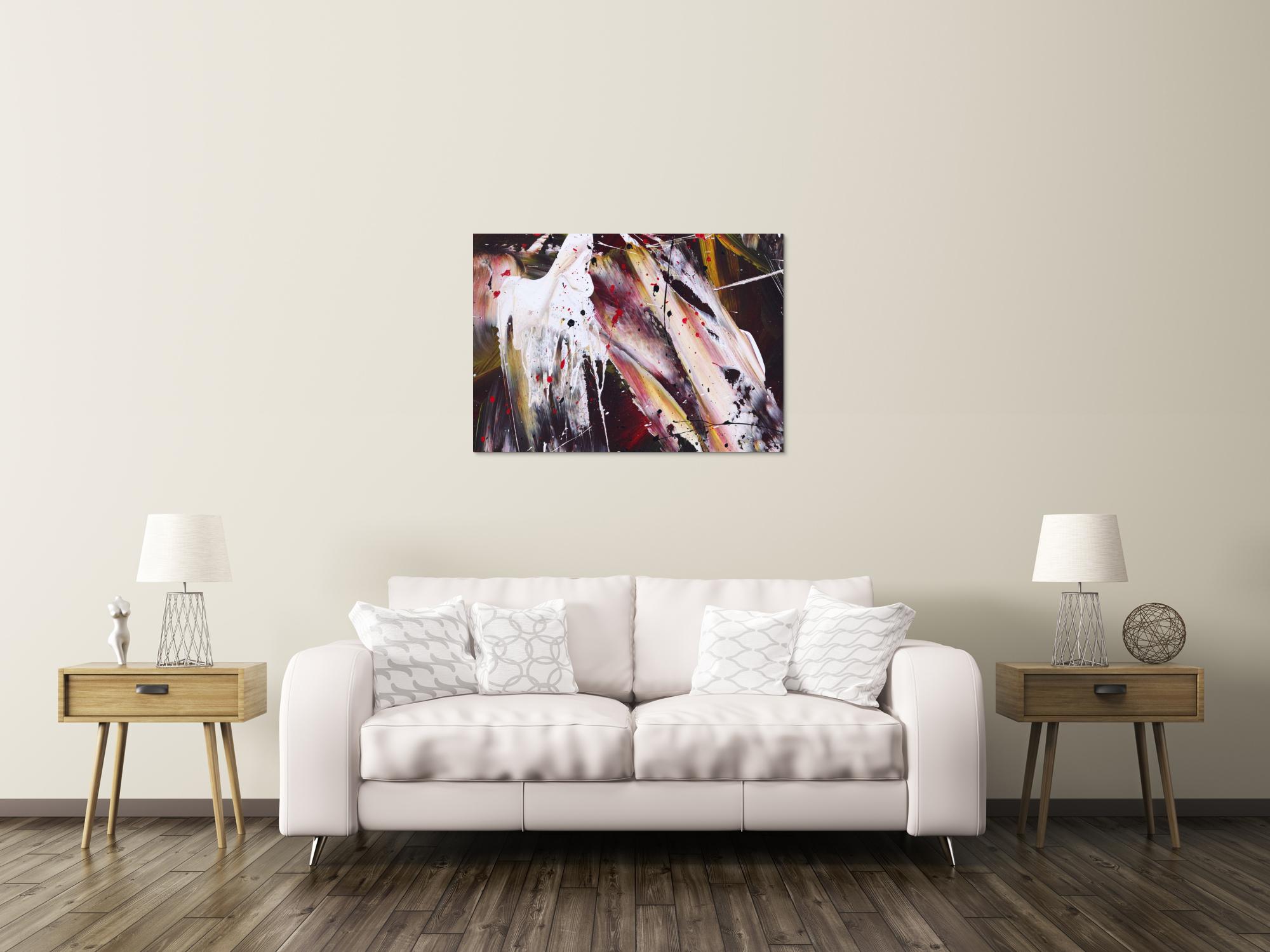 Kunstdruck abstraktes Bild 100x70cm auf Leinwand