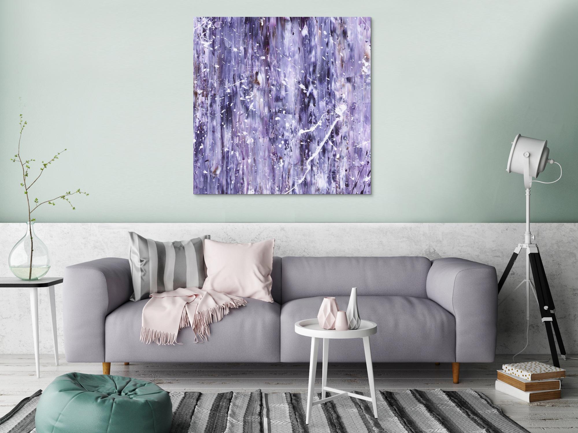 Kunstdruck abstraktes Bild 100x100cm auf Leinwand