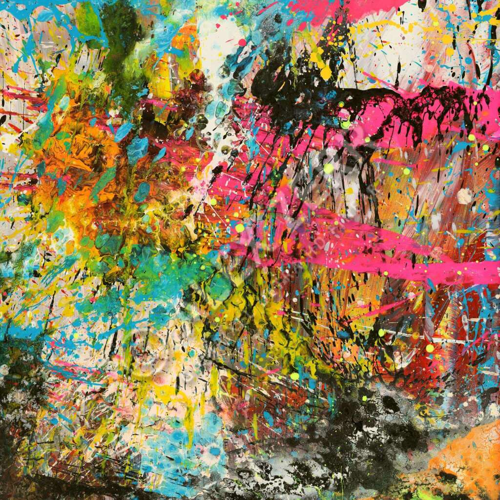 Abstraktes Bild auf Leinwand