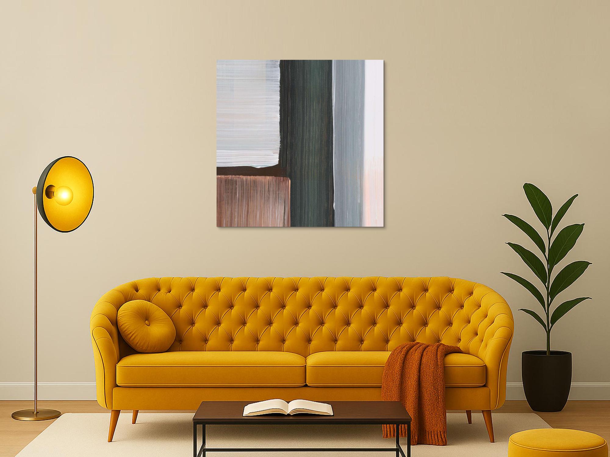 Kunstdruck abstraktes Bild 100x100cm auf Leinwand