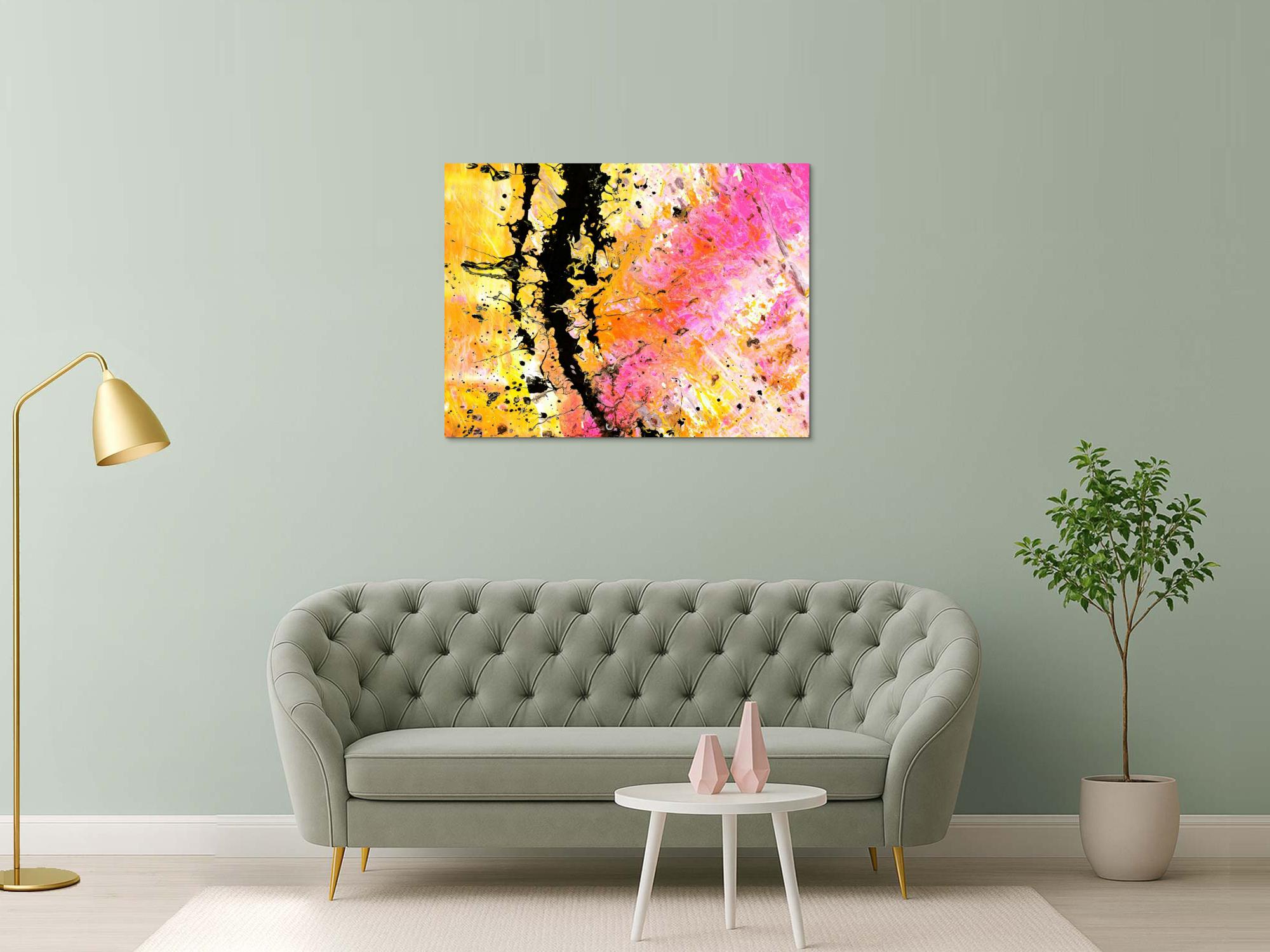 Kunstdruck abstraktes Bild 120x90cm auf Leinwand