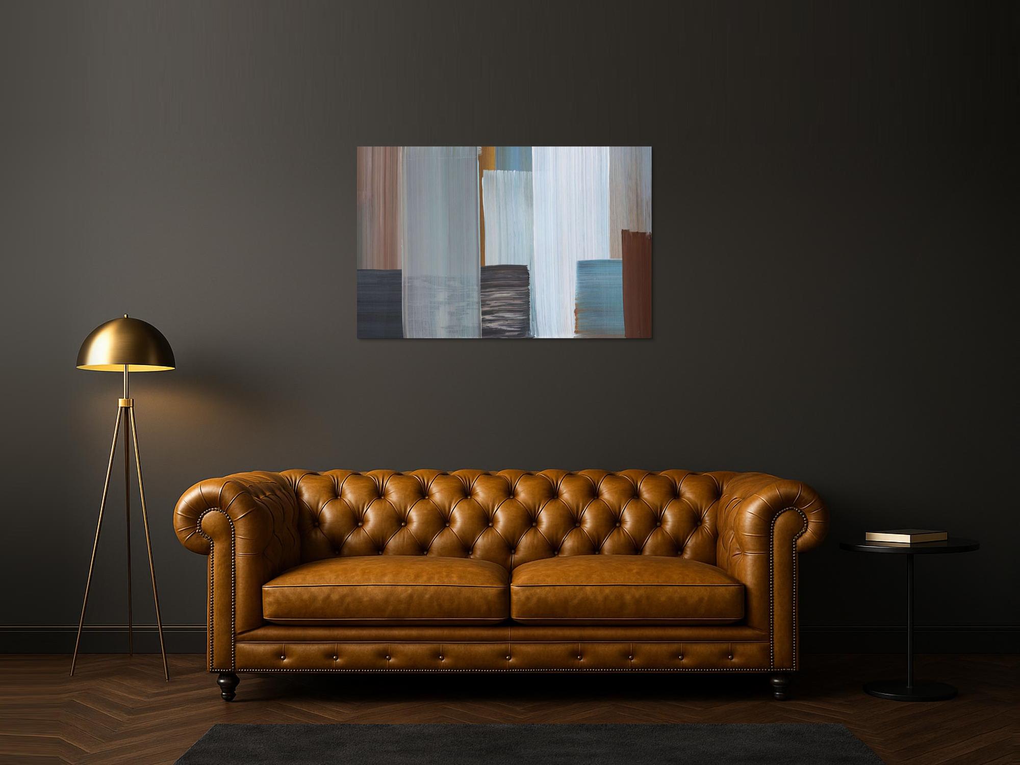 Kunstdruck abstraktes Bild 120x80cm auf Leinwand