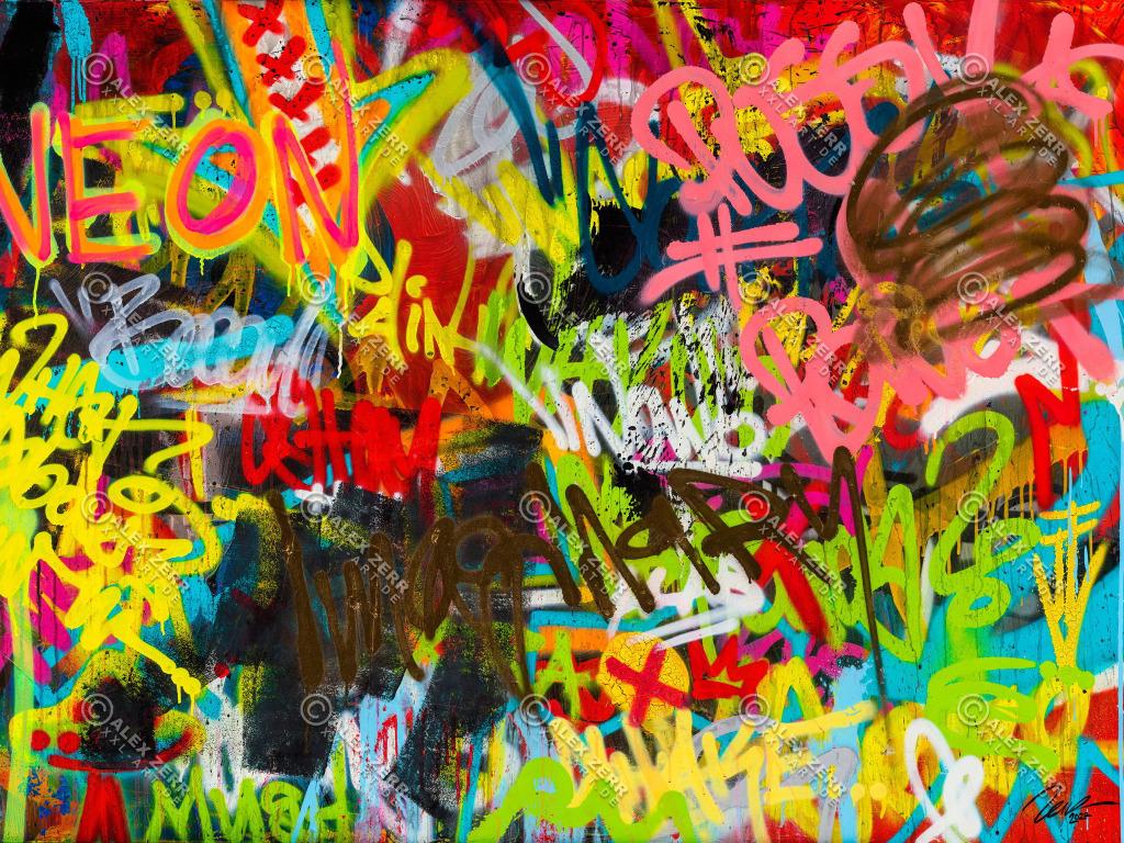 Abstraktes Bild auf Leinwand