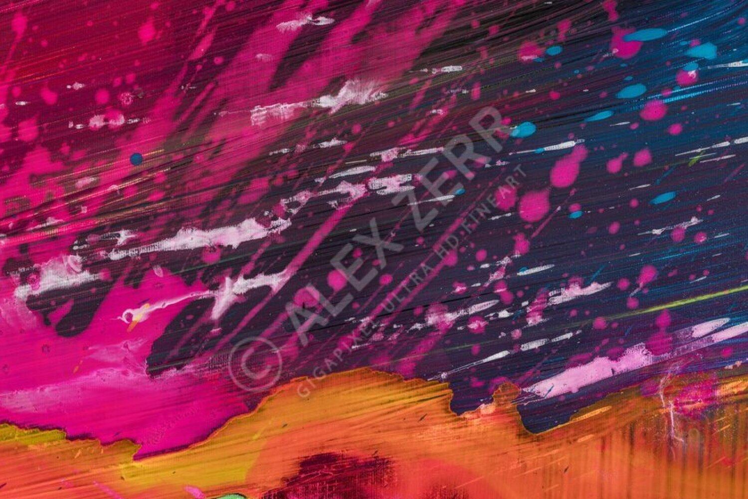 Kunstdruck abstraktes Bild 180x120cm auf Leinwand