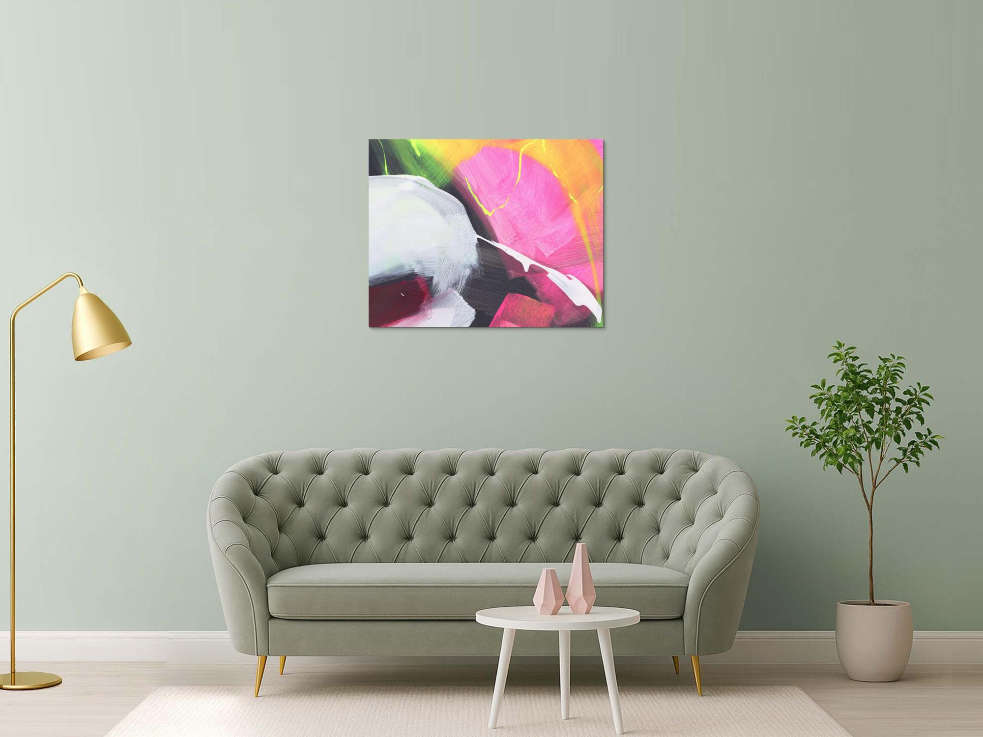 Kunstdruck abstraktes Bild 100x80cm auf Leinwand