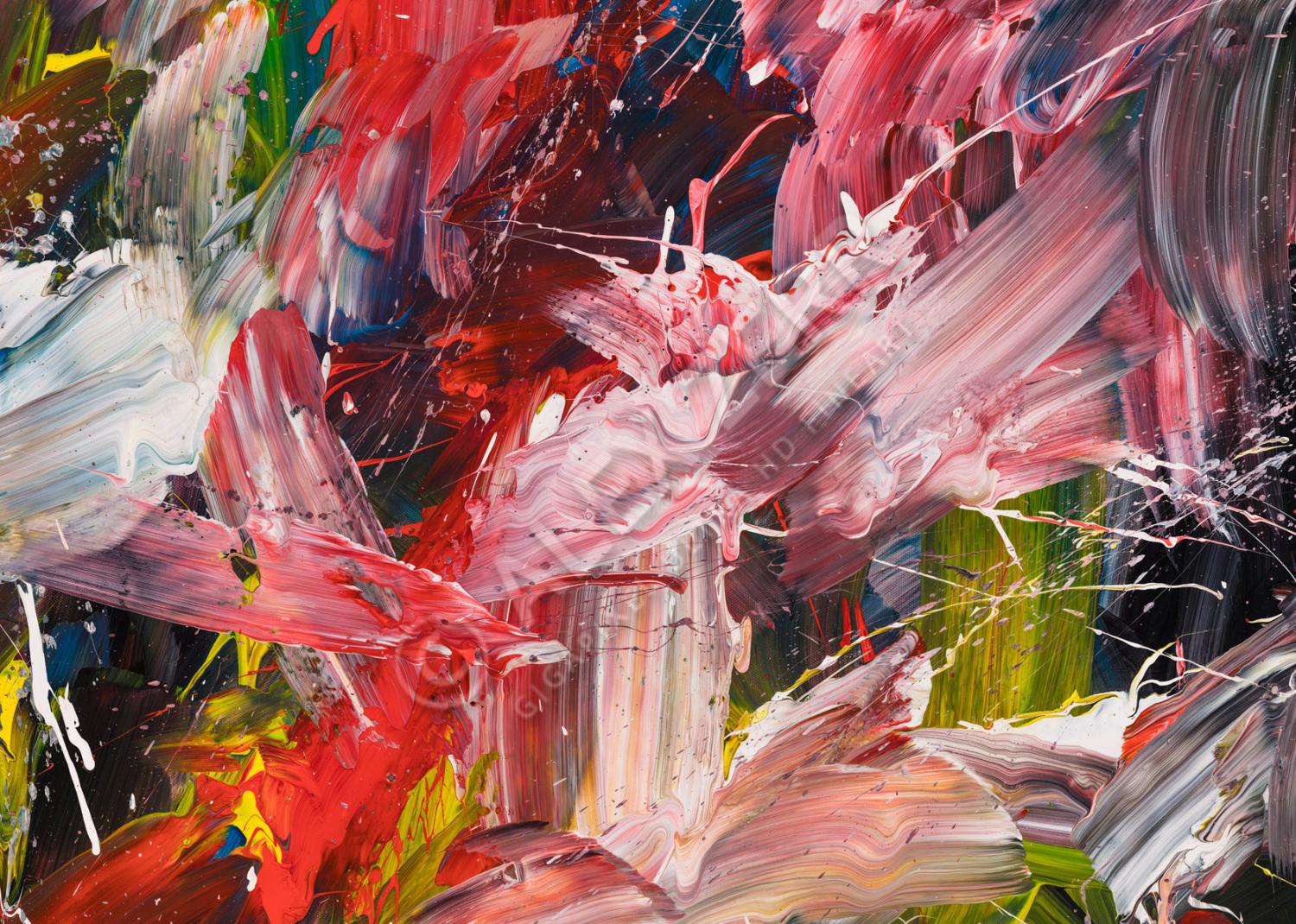 Kunstdruck abstraktes Bild 140x100cm auf Leinwand