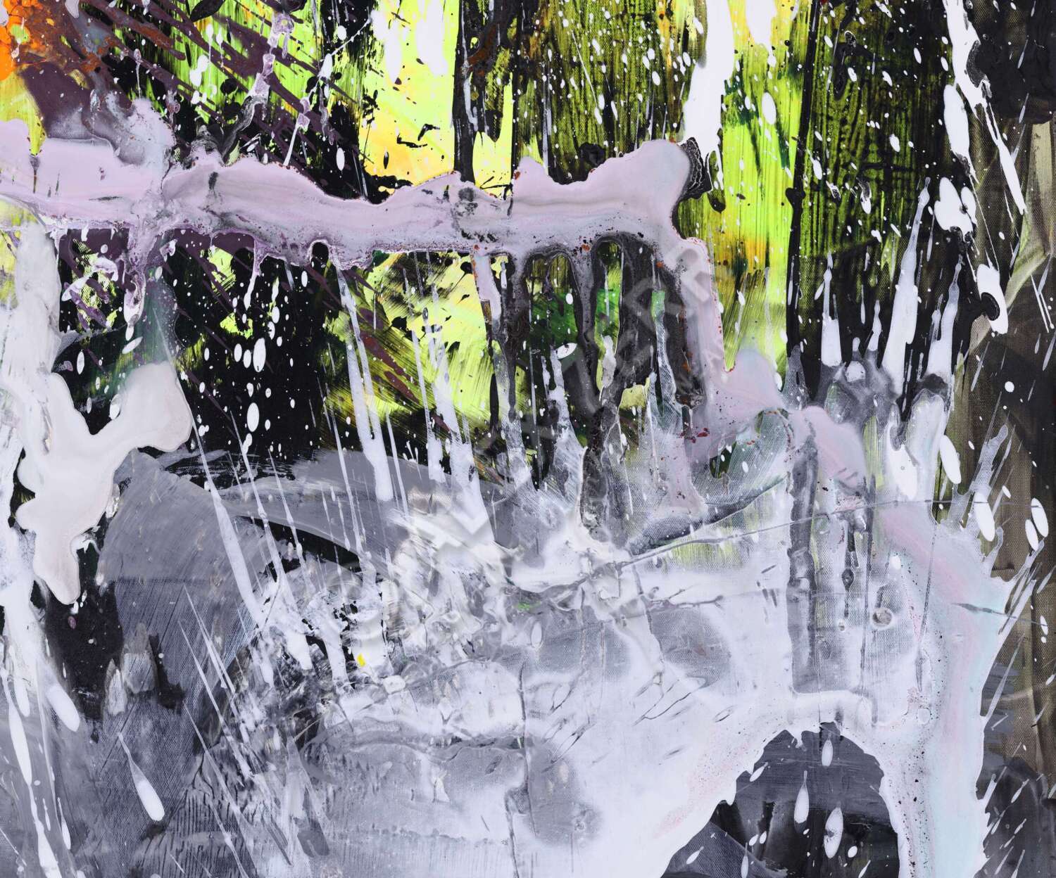 Kunstdruck abstraktes Bild 120x100cm auf Leinwand