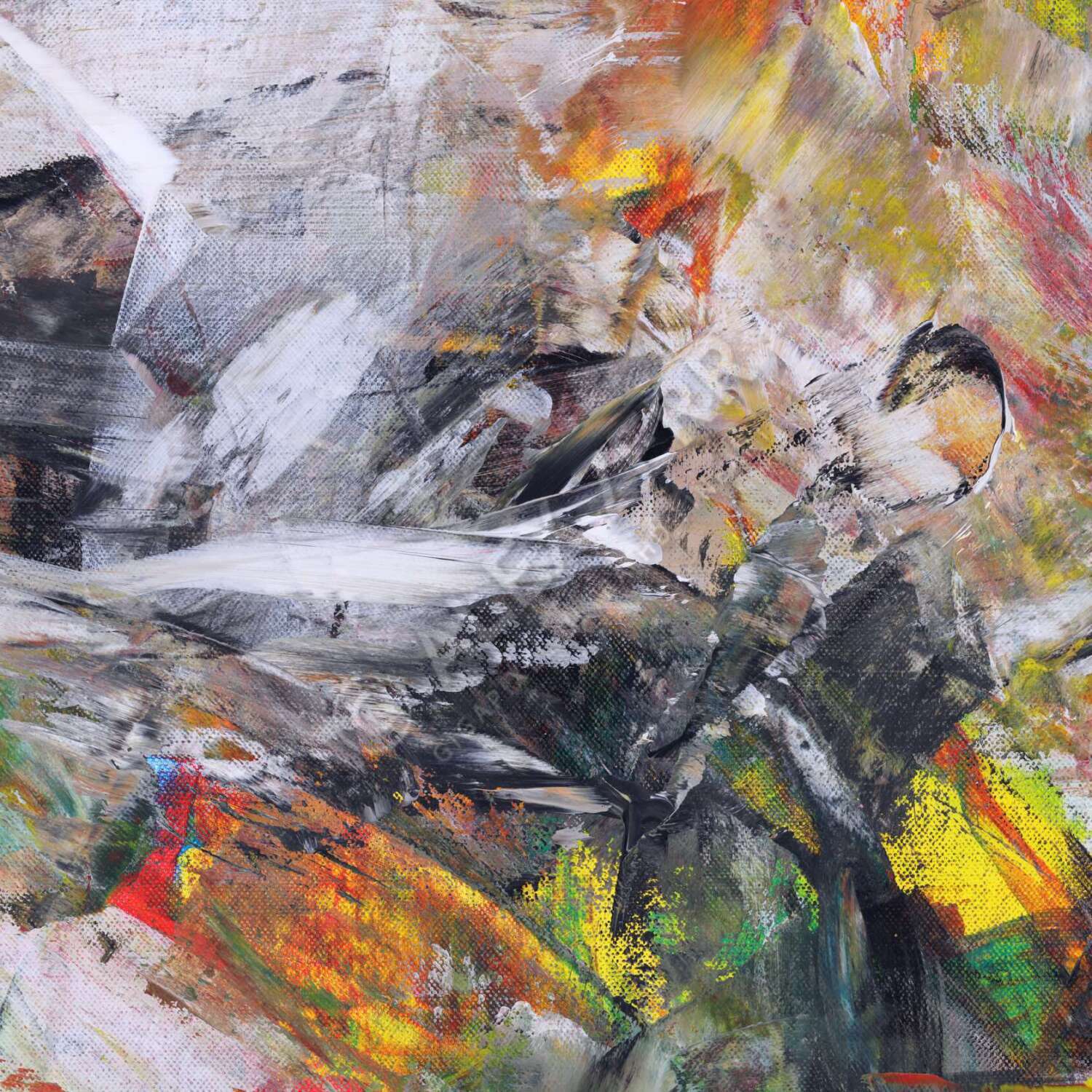 Kunstdruck abstraktes Bild 120x120cm auf Leinwand