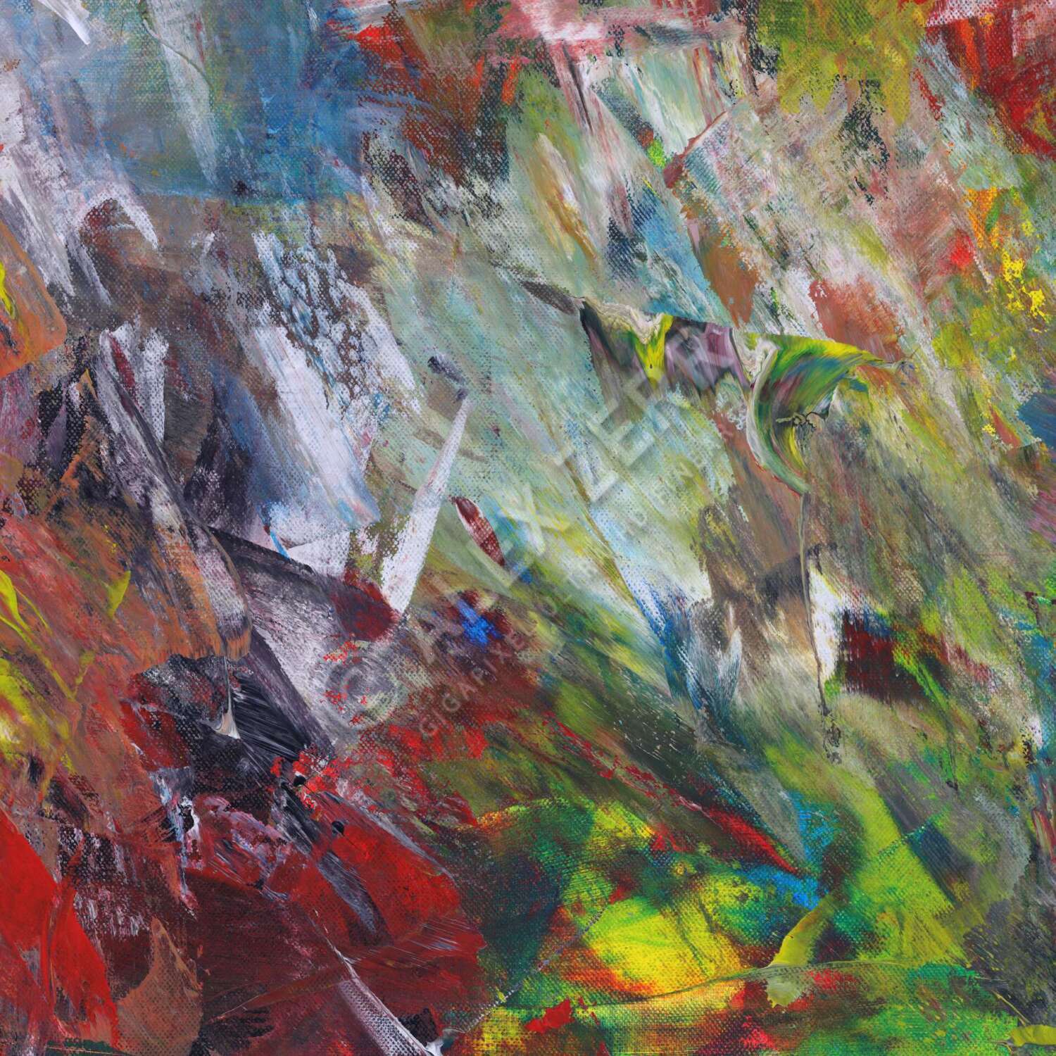 Kunstdruck abstraktes Bild 120x120cm auf Leinwand