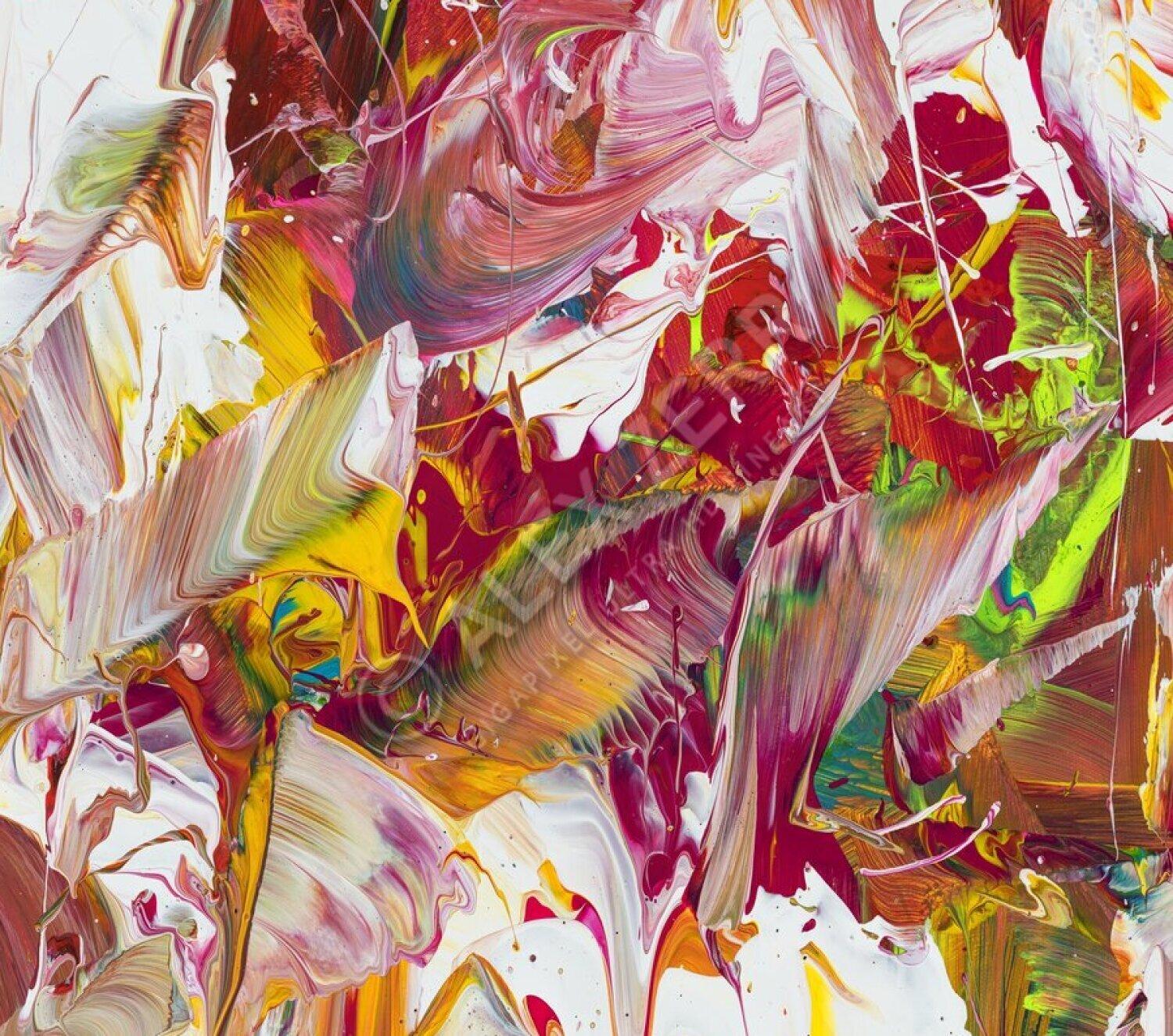 Kunstdruck abstraktes Bild 120x106cm auf Leinwand