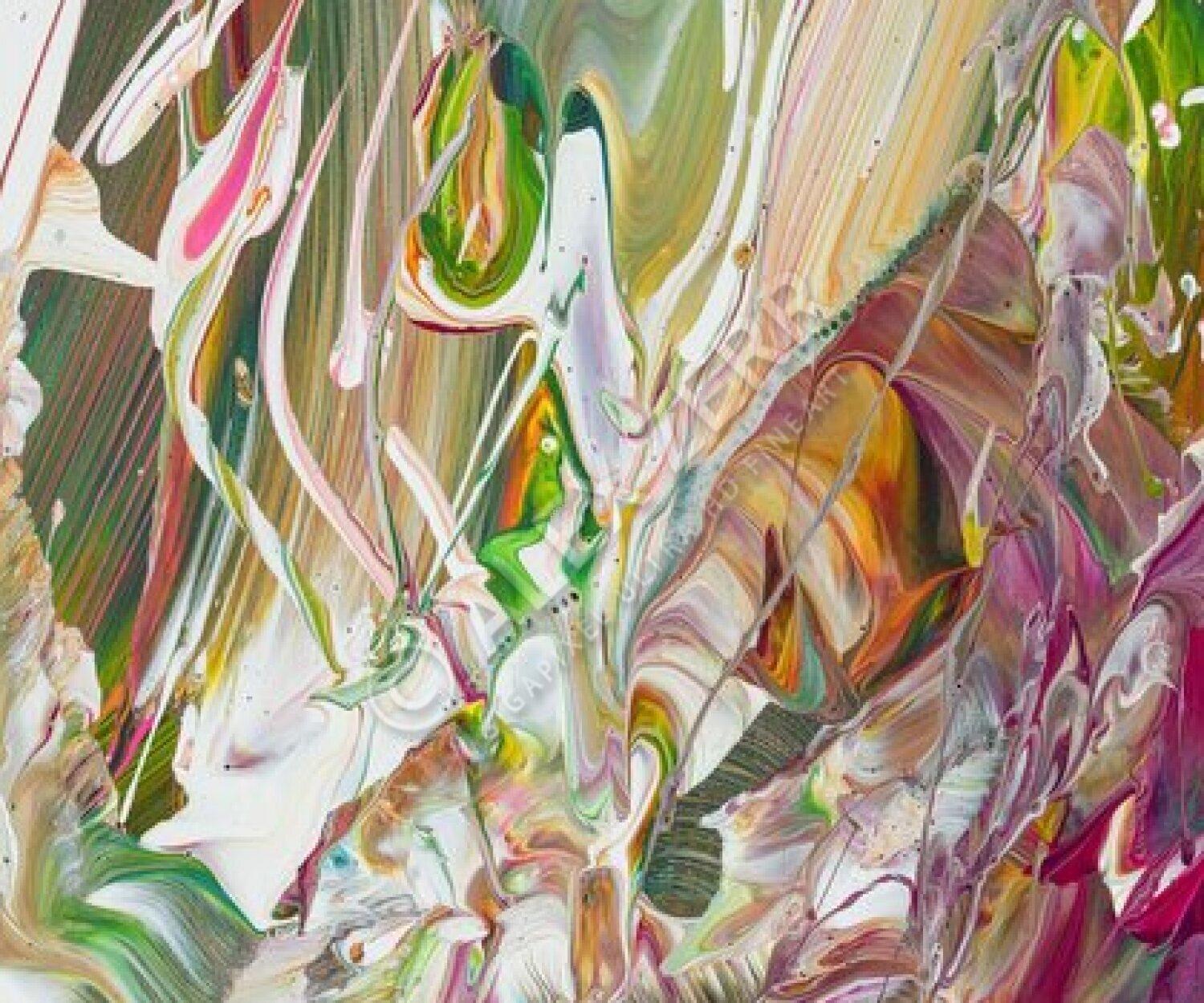 Kunstdruck abstraktes Bild 120x100cm auf Leinwand