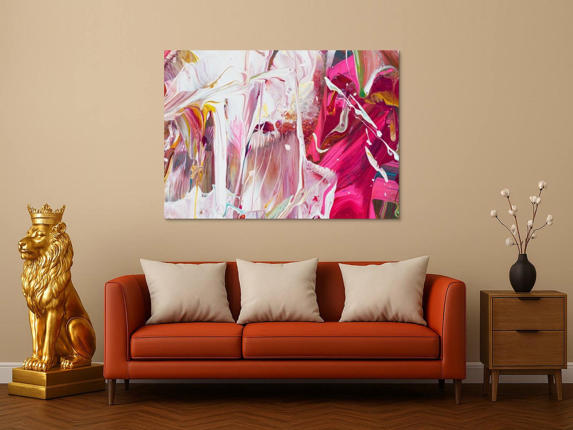 Kunstdruck abstraktes Bild 140x100cm auf Leinwand