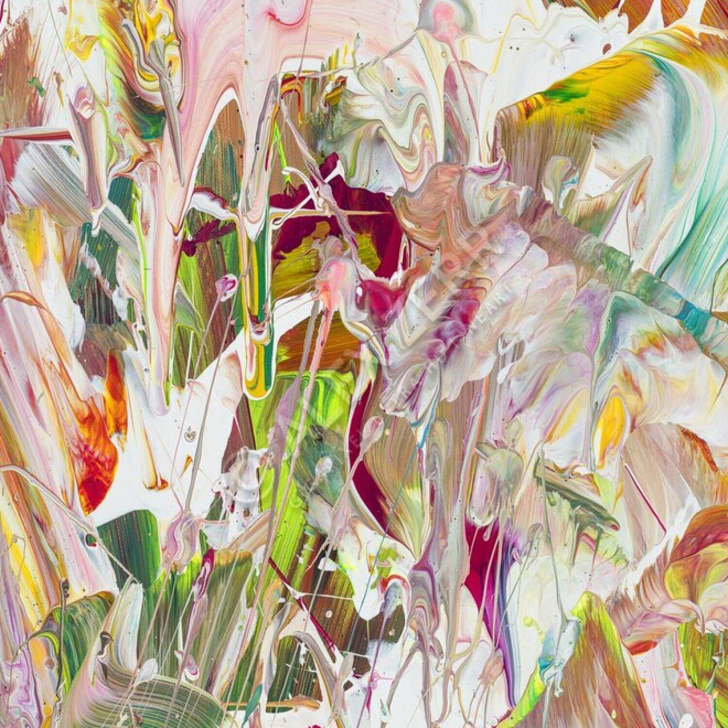 Kunstdruck abstraktes Bild 120x120cm auf Leinwand