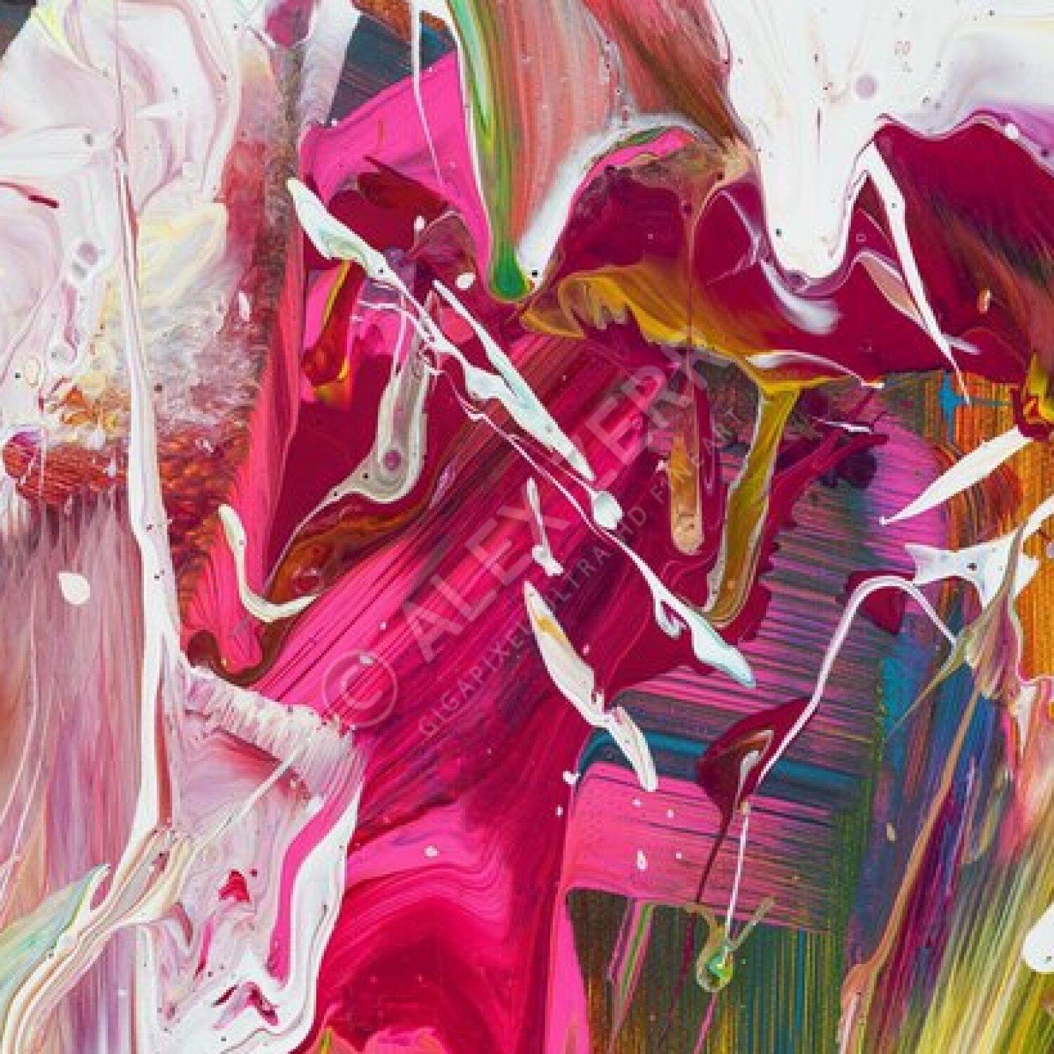 Kunstdruck abstraktes Bild 120x120cm auf Leinwand