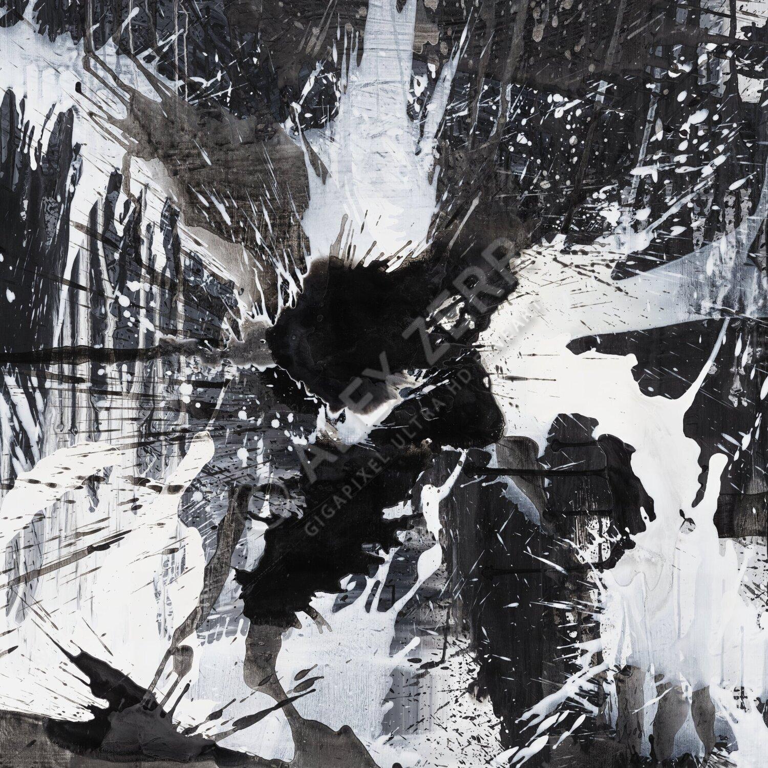 Kunstdruck abstraktes Bild 120x120cm auf Leinwand