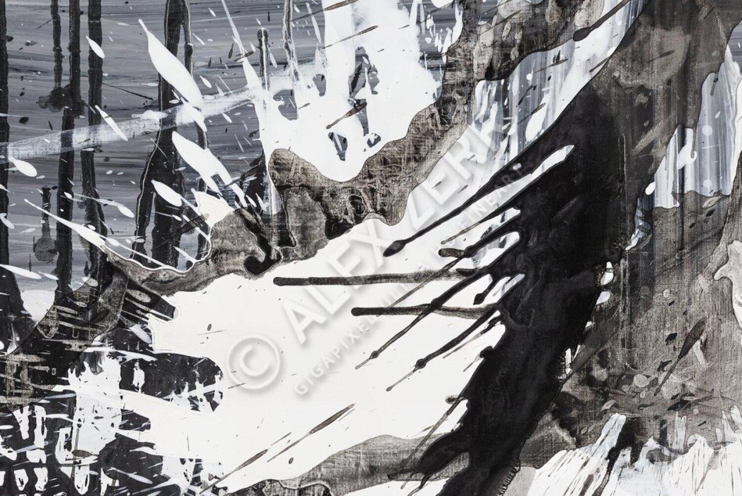 Kunstdruck abstraktes Bild 150x100cm auf Leinwand