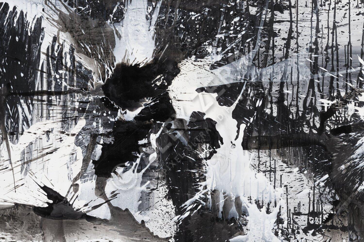 Kunstdruck abstraktes Bild 180x120cm auf Leinwand