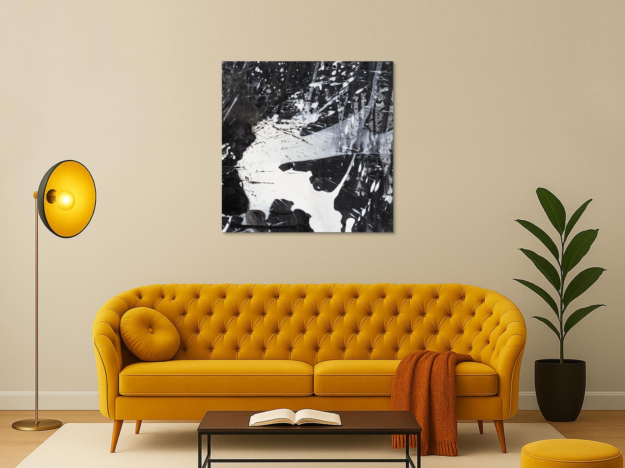 Kunstdruck abstraktes Bild 100x100cm auf Leinwand