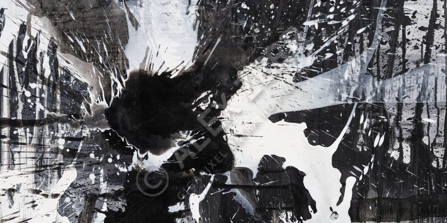 Kunstdruck abstraktes Bild 200x100cm auf Leinwand