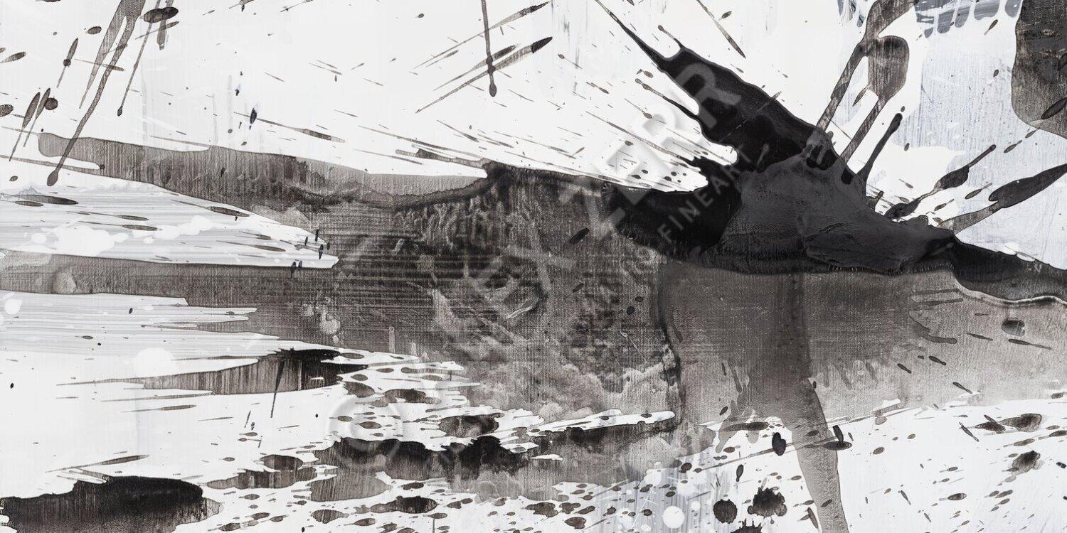 Kunstdruck abstraktes Bild 200x100cm auf Leinwand