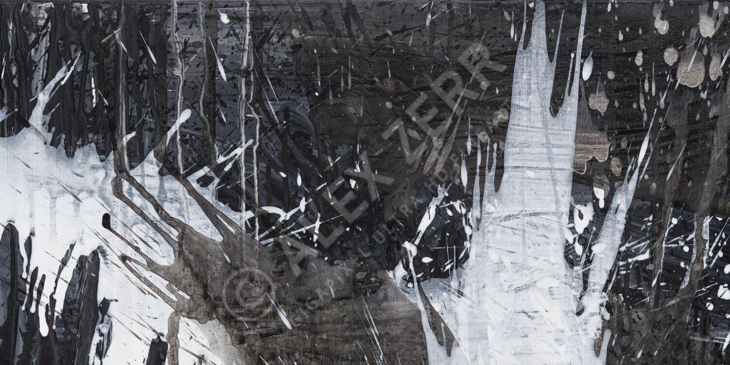 Kunstdruck abstraktes Bild 200x100cm auf Leinwand