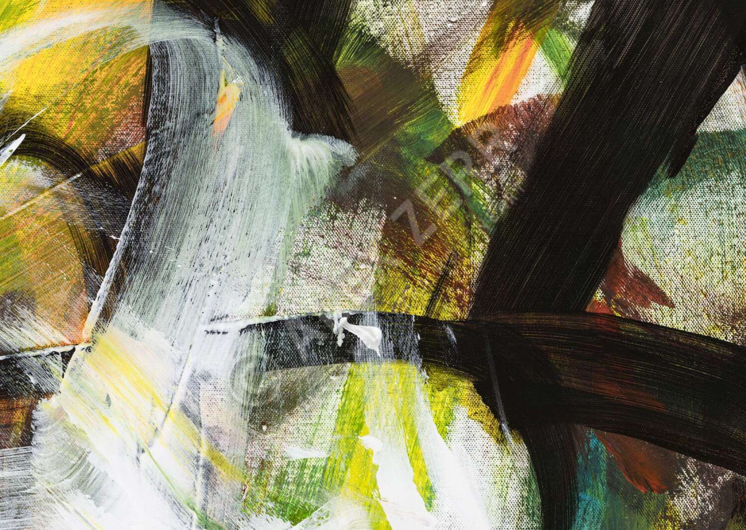 Kunstdruck abstraktes Bild 140x100cm auf Leinwand