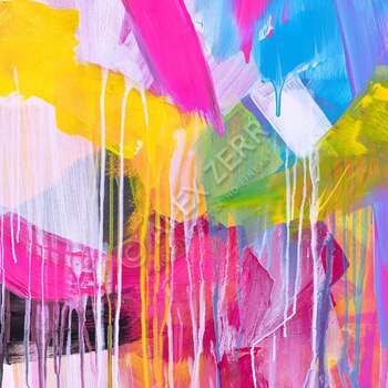 Kunstdruck abstraktes Bild 100x100cm auf Leinwand