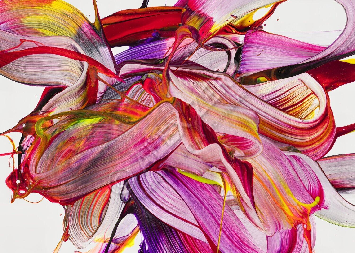 Kunstdruck abstraktes Bild 140x100cm auf Leinwand