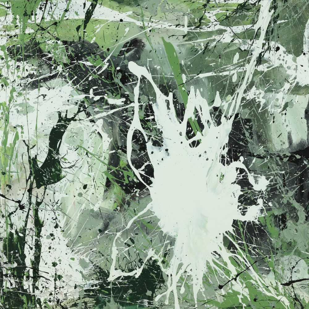 Hochwertige Kunst Auf Leinwand Abstraktes Acrylbild Modern Art Handgemalt Auf Leinwand Action Painting Quadratisch In 80x80cm Von Alex Zerr