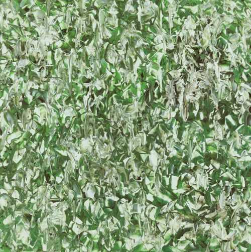 Abstraktes Acrylbild Modern Art handgemalt auf Leinwand Action Painting quadratisch