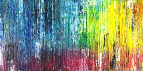 Abstraktes Acrylild Spahteltechnik zeitgenössisch bunt Modern Art