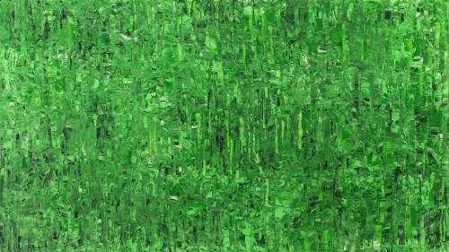 Abstraktes Gemälde auf Leinand grüne Farben handgemalt Modern Art zeitgenössisch
