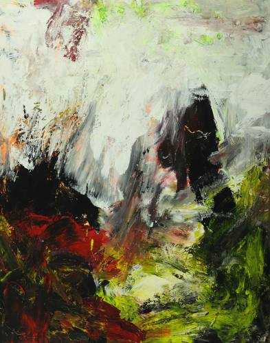 Abstrakres Gemälde Modern Art Tachismus handgemalt auf Leinwand