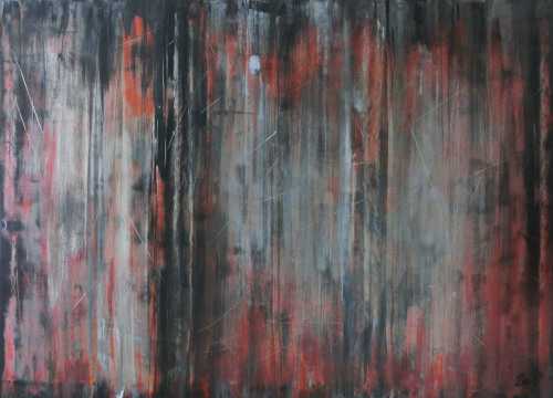 Abstraktes Acrylbid modern vintage